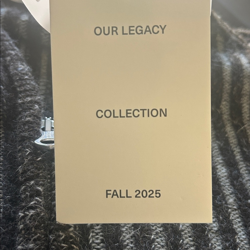 Our Legacy Brown Zip-Up Sweater NWT Fall 2025 - Picture 7 of 8